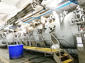 針織面料染色車間